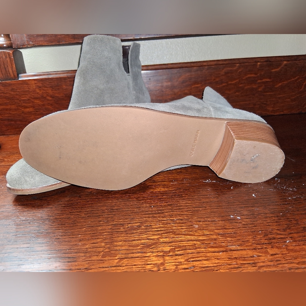 Cole Haan Suede Ankle Boots in Taupe - Picture 6 of 8